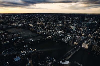 Aerial view of city