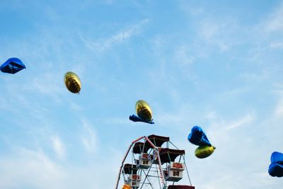 Low angle view of ferris wheel