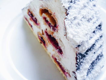 Close-up of cake in plate