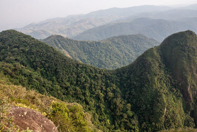 High angle view of mountains