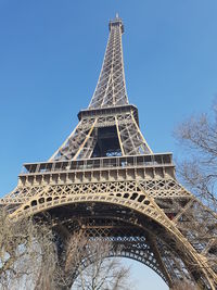 Low angle view of tower against sky