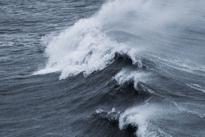 Close-up of waves in sea