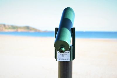 Sea scope at the beach 