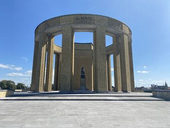 View of historical building against blue sky