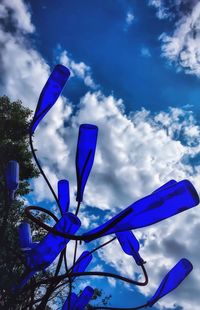 Low angle view of blue sky