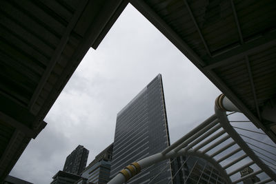 Low angle view of buildings against sky