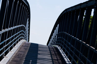 Low angle view of modern building against sky