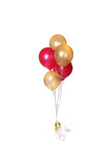 Close-up of balloons against white background