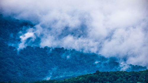 Scenic view of mountain against sky