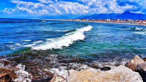 Scenic view of sea against sky