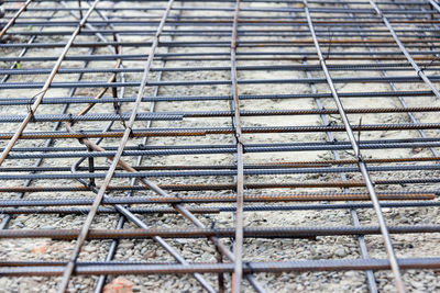 Full frame shot of metal grate