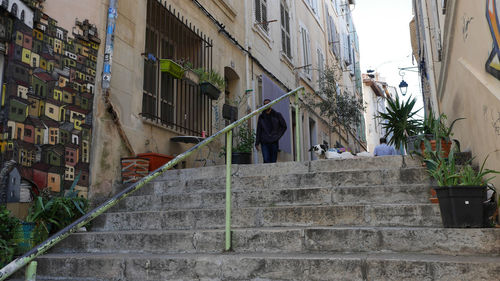 Low angle view of residential building