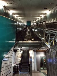 View of empty subway station