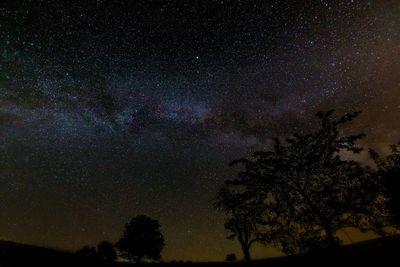 Low angle view of starry sky