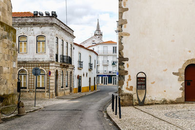 Santarem, portugal - october 27, 2020 architecture detail of typical house in the city center