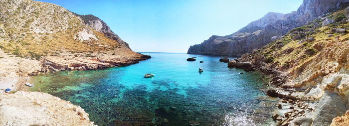 Panoramic view of sea against sky