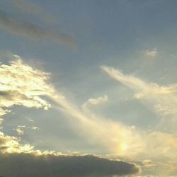 Low angle view of cloudy sky