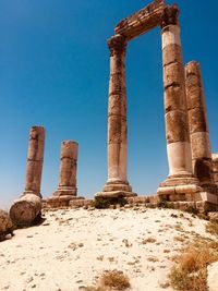 Ancient ruin at the amman citadel