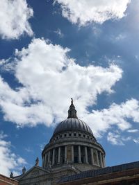 Low angle view of church against sky