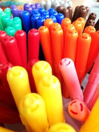 Close-up of multi colored candies