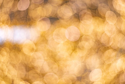 Defocused image of illuminated lights