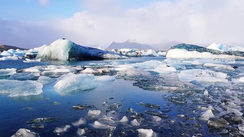 Jokulsarlon glacier lagoon in iceland