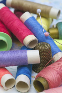 Close-up of multi colored candies