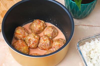 Close-up of food in container