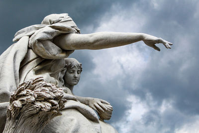 Low angle view of statue