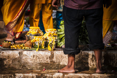 Low section of people at thaipusam