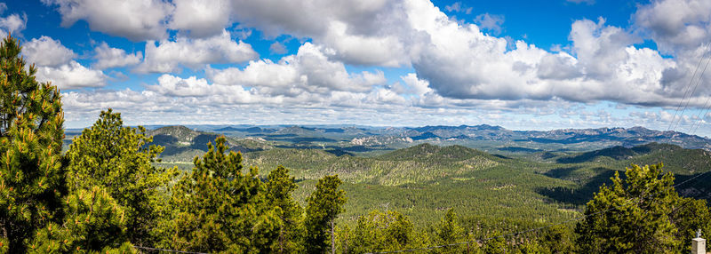 Panoramic view of landscape against sky