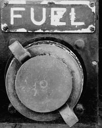 Extreme close up of old text