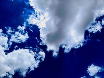 Low angle view of clouds in sky