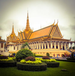 View of building against cloudy sky