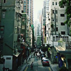 City street with buildings in background