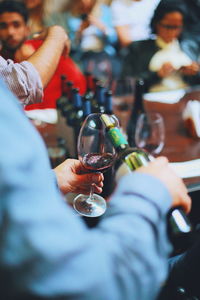 Group of people drinking glass