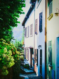 View of narrow alley