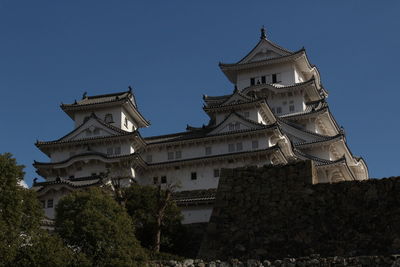 Low angle view of traditional building against sky