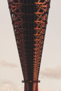 Low angle view of bridge against sky