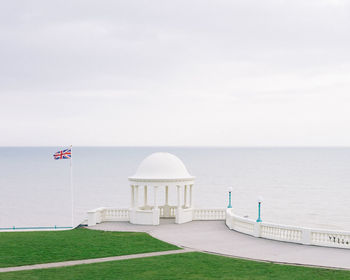 Gazebo against sea