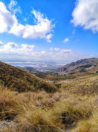 View of fields of nijar from colativí road, spain