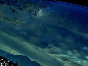 Low angle view of sky at night