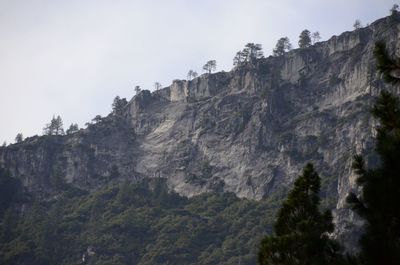 Scenic view of mountains against clear sky