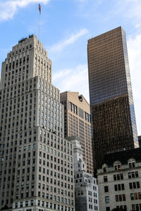 Low angle view of buildings against sky