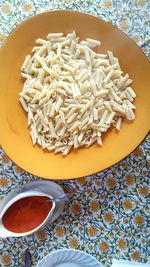 Close-up of pasta in plate