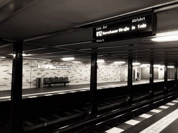 Train at railroad station platform