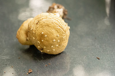 High angle view of banana on table