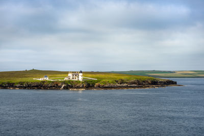 Scenic view of sea against sky - orkney islands 