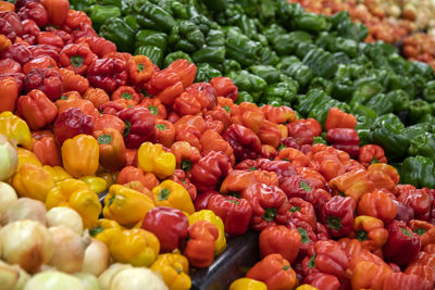 Full frame shot of vegetables for sale at market stall