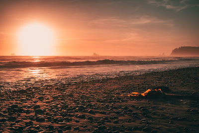 Sunset at the beach.